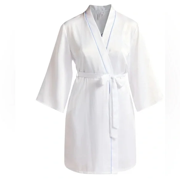 Joyspun Bridal Satin Robe - Picture 2 of 4
